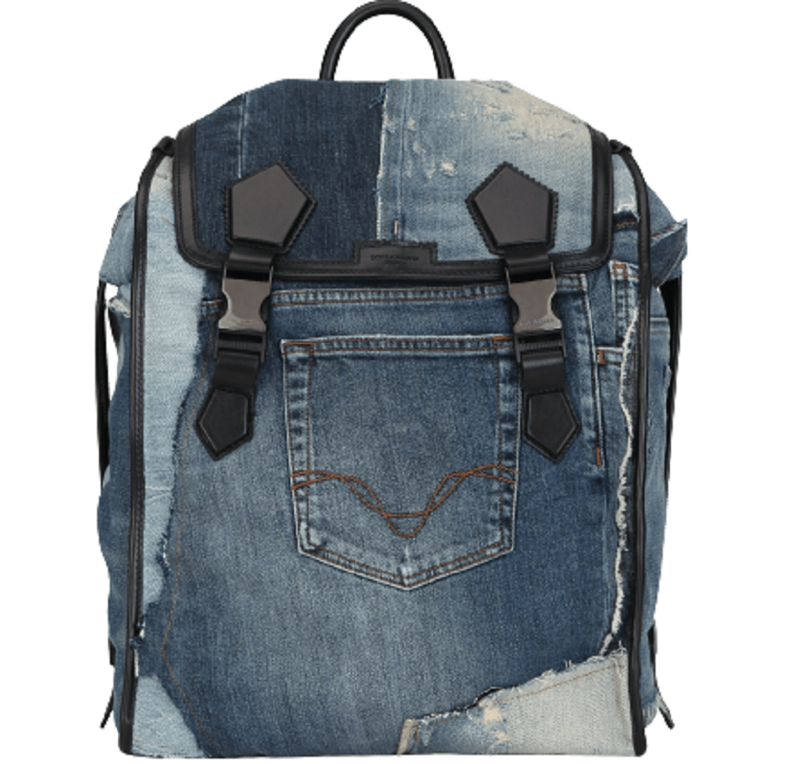 Túi Dolce & Gabbana Patchwork Denim Edge Backpack BM1799AW34789853