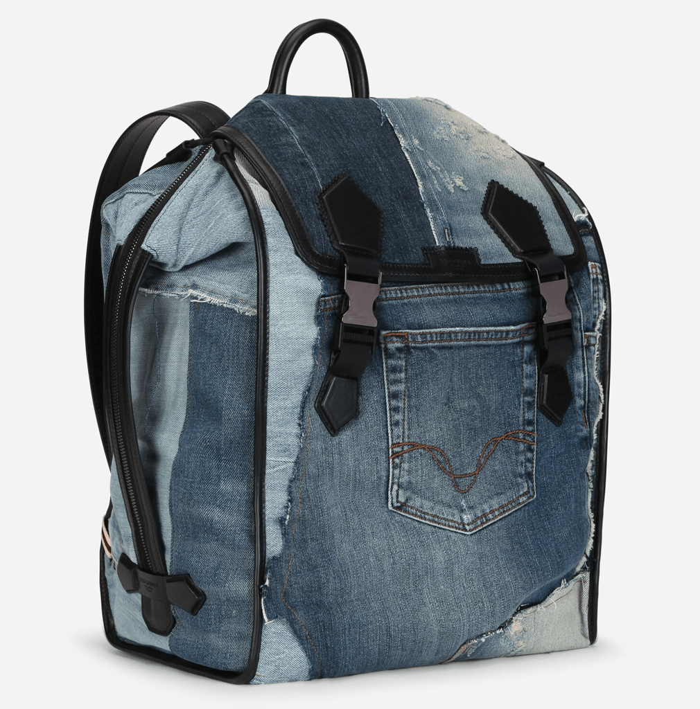 Túi Dolce & Gabbana Patchwork Denim Edge Backpack BM1799AW34789853 - Ảnh 3