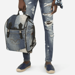 Alternative view of Túi Dolce & Gabbana Patchwork Denim Edge Backpack BM1799AW34789853