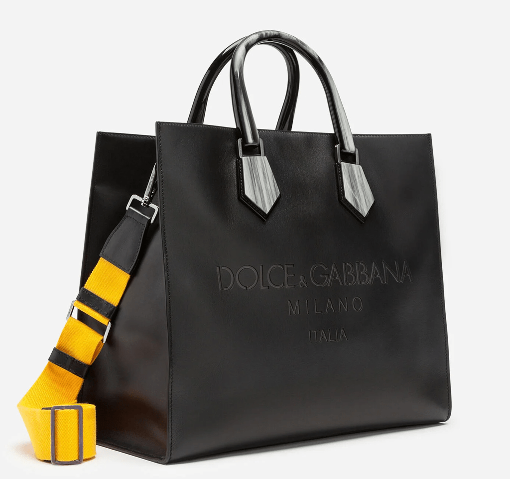 Túi Dolce & Gabbana Design Logo Shopping Back In Calfskin With Lasered Logo BM1810AJ7758B956 - Ảnh 2