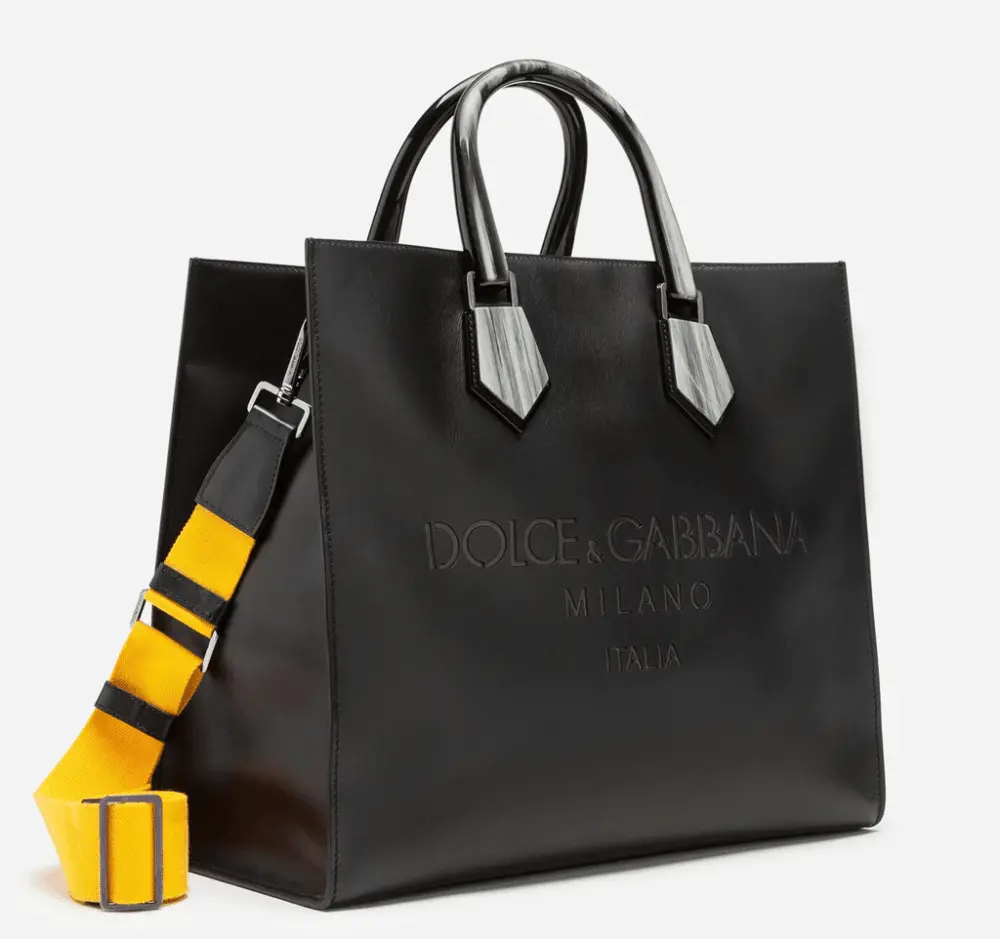 Alternative view of Túi Dolce & Gabbana Design Logo Shopping Back In Calfskin With Lasered Logo BM1810AJ7758B956