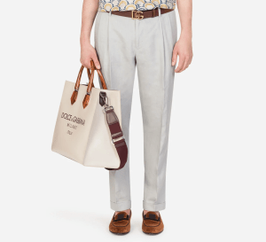 Alternative view of Túi Dolce & Gabbana Design Logo Shopping Bag in Calfskin BM1810AX3088M091