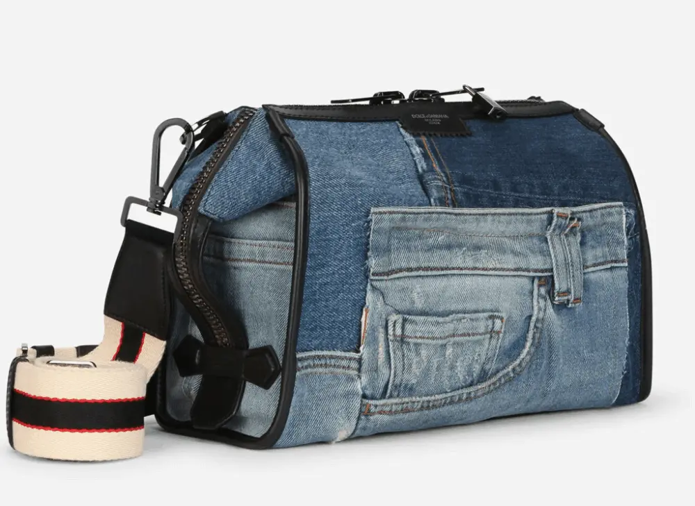 Túi Dolce & Gabbana Patchwork Denim Edge Crossbody Bag BM1817AW34789853 - Ảnh 3