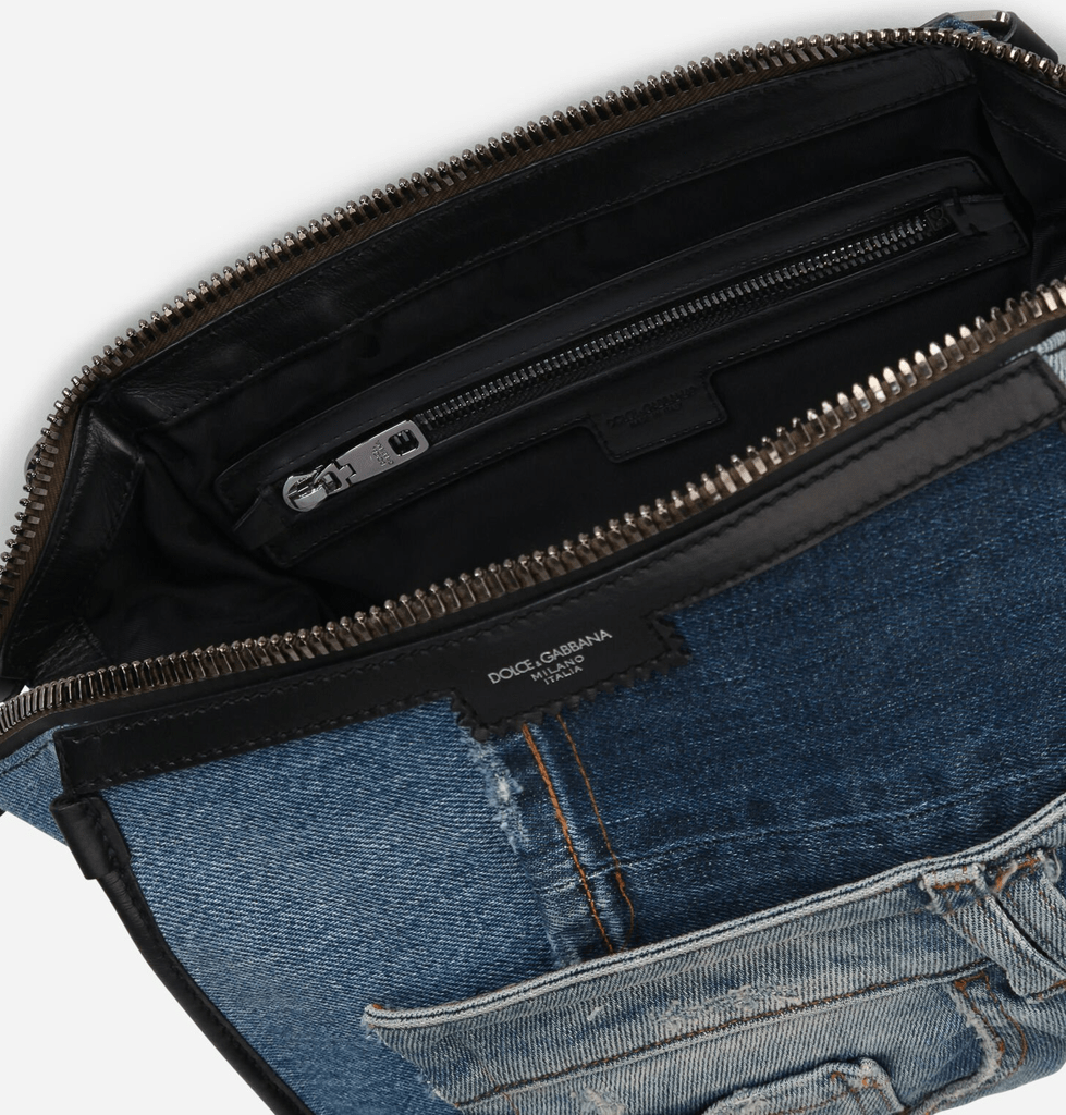 Túi Dolce & Gabbana Patchwork Denim Edge Crossbody Bag BM1817AW34789853 - Ảnh 4