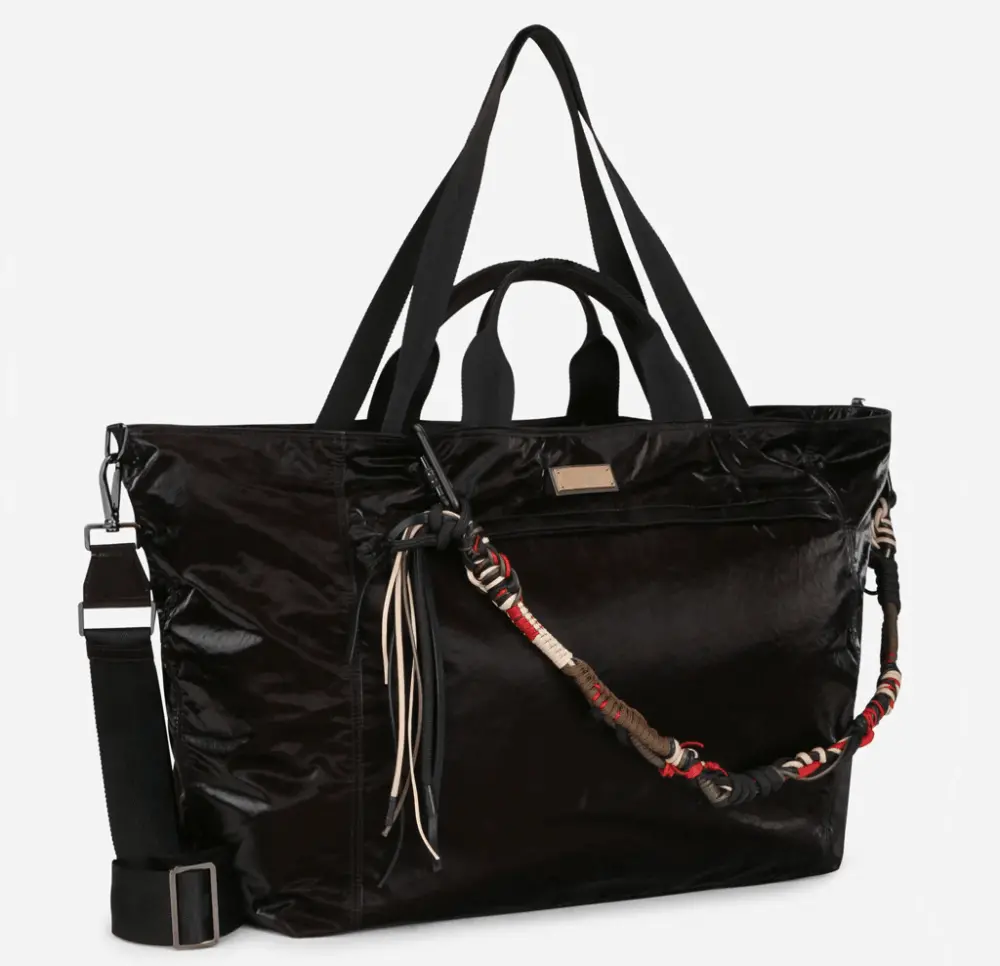 Túi Dolce & Gabbana Nero Sicilia Dna Nylon Travel Bag BM1958AO24380999 - Ảnh 3