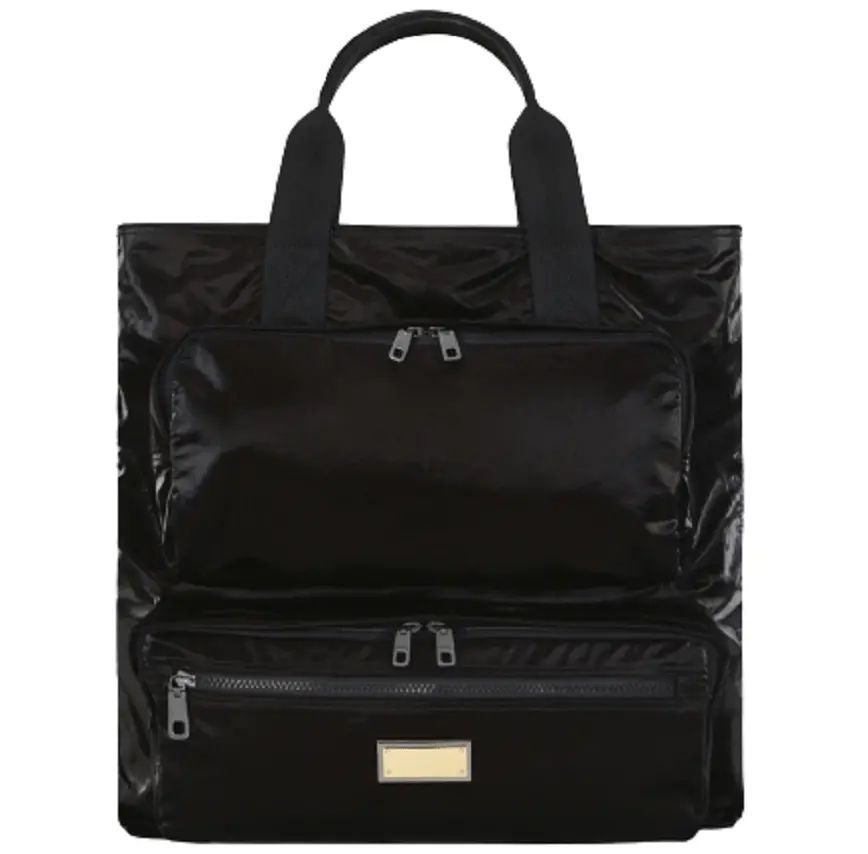 Túi Dolce & Gabbana Nero Sicilia Dna Nylon Shopper With Branded Tag BM1959AO24380999