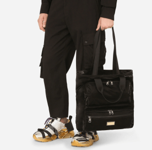 Alternative view of Túi Dolce & Gabbana Nero Sicilia Dna Nylon Shopper With Branded Tag BM1959AO24380999