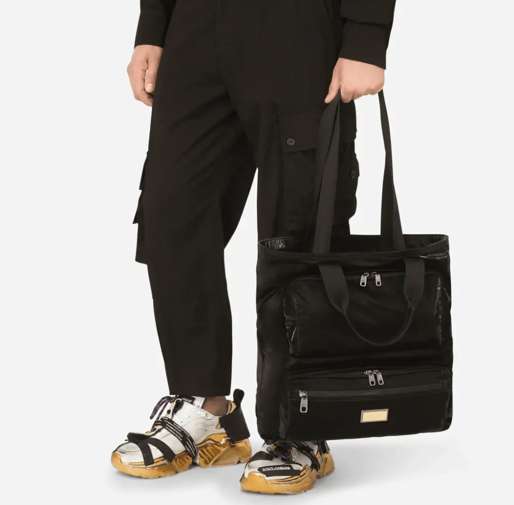 Alternative view of Túi Dolce & Gabbana Nero Sicilia Dna Nylon Shopper With Branded Tag BM1959AO24380999