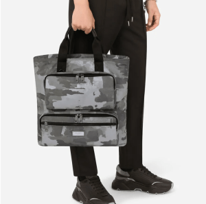 Alternative view of Túi Dolce & Gabbana Camouflage Print Nylon 'White Black' BM1959AO28289697