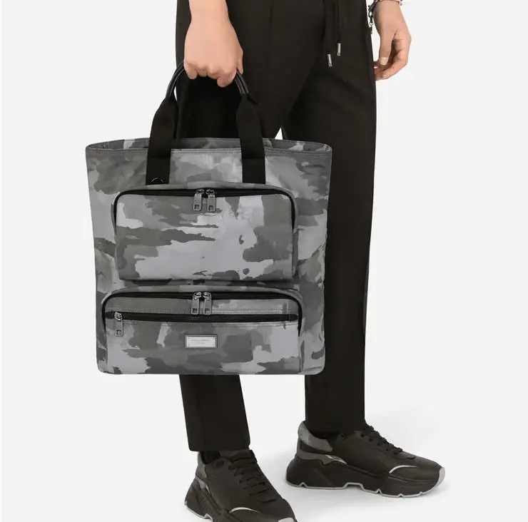 Alternative view of Túi Dolce & Gabbana Camouflage Print Nylon 'White Black' BM1959AO28289697