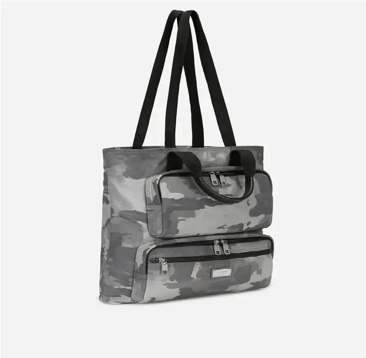 Túi Dolce & Gabbana Camouflage Print Nylon 'White Black' BM1959AO28289697 - Ảnh 3