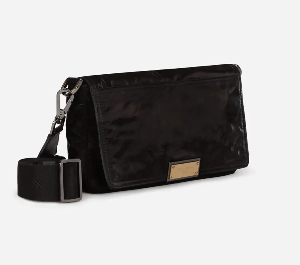 Túi Dolce & Gabbana Nero Sicilia Dna Nylon Crossbody Bag BM1962AO24380999 - Ảnh 3