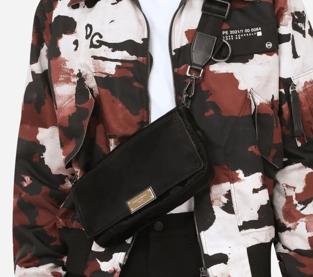 Alternative view of Túi Dolce & Gabbana Nero Sicilia Dna Nylon Crossbody Bag BM1962AO24380999