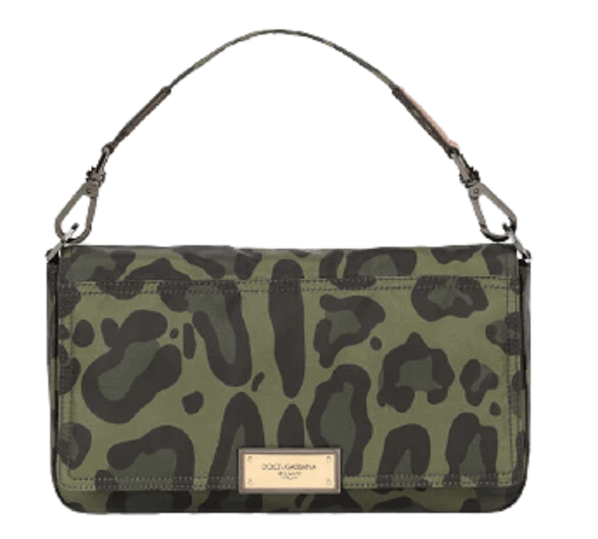 Túi Dolce & Gabbana Nylon Leopard Print 'Green' BM1962AO885HUILN