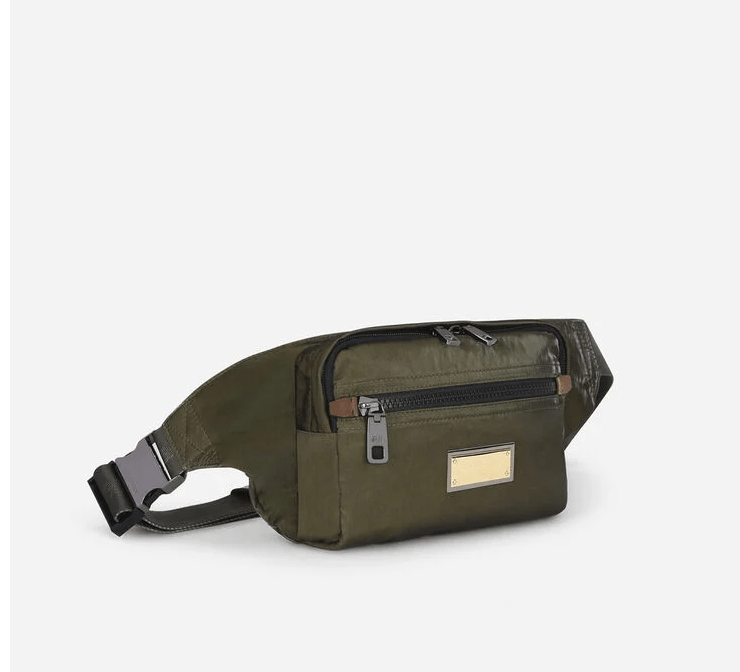 Túi Dolce & Gabbana Nero Sicilia Dna Nylon Belt Bag 'Green' BM1967AO2448B621 - Ảnh 3