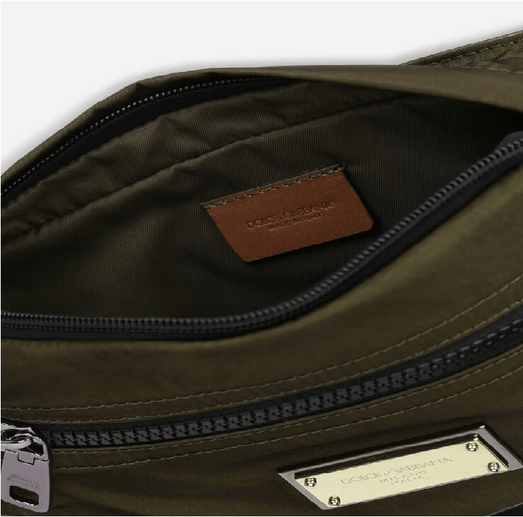 Túi Dolce & Gabbana Nero Sicilia Dna Nylon Belt Bag 'Green' BM1967AO2448B621 - Ảnh 5