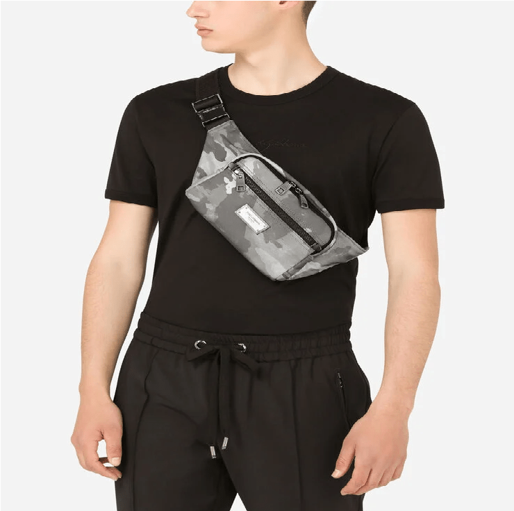 Túi Dolce & Gabbana Camouflage Print Nylon Belt Bag 'White' BM1967AO28289697 - Ảnh 3