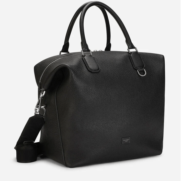 Túi Dolce & Gabbana Palermo Shopper In Hammered 'Black' BM1995AZ31980999 - Ảnh 2