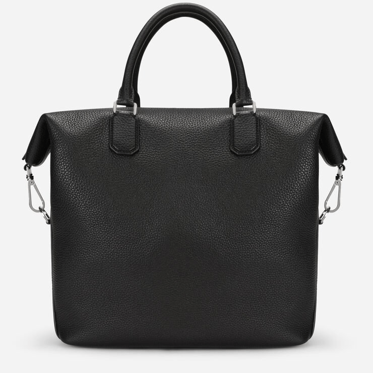 Túi Dolce & Gabbana Palermo Shopper In Hammered 'Black' BM1995AZ31980999 - Ảnh 3