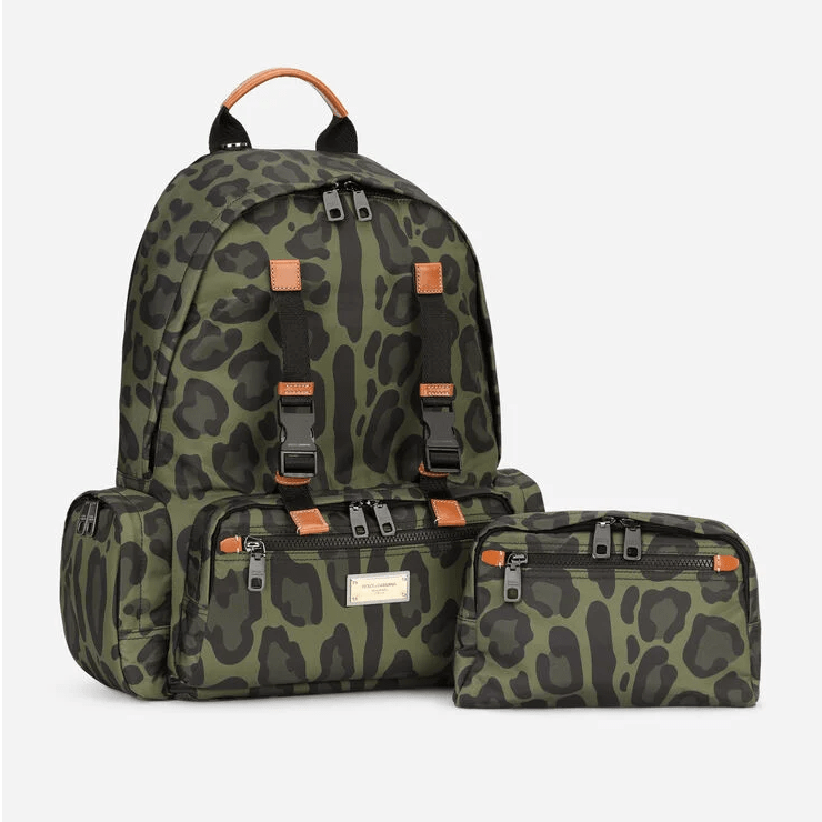 Túi Dolce & Gabbana Leopard Print 'Green' BM1997AO885HUILN - Ảnh 3