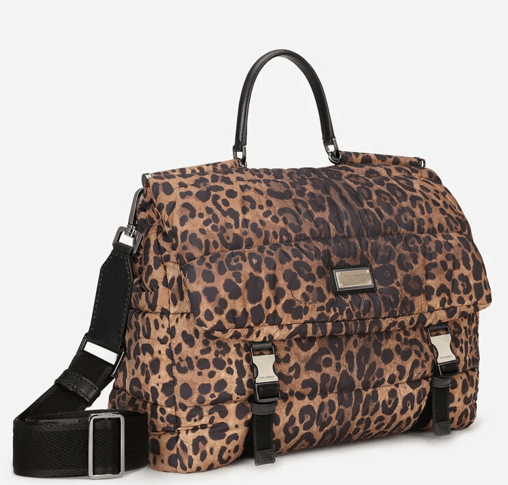 Túi Dolce & Gabbana Leopard Print Sicily Travel Leo Print BM1999AO824HADRM - Ảnh 3