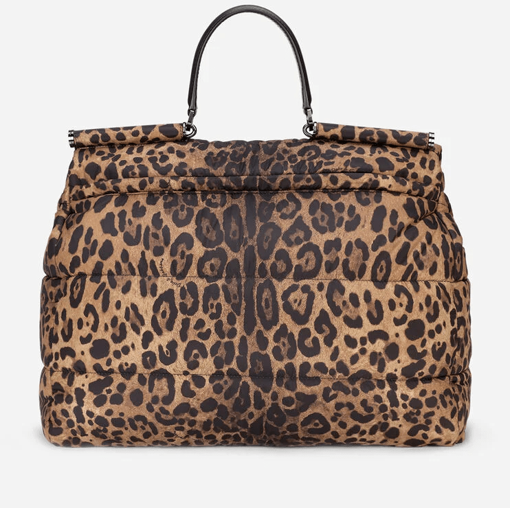 Túi Dolce & Gabbana Leopard Print Sicily Travel Leo Print BM1999AO824HADRM - Ảnh 4