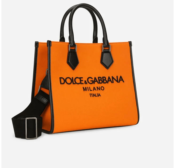 Túi Dolce & Gabbana Small Canvas Shopper With Logo BM2012AO99789865 - Ảnh 3