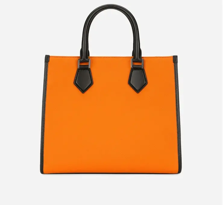 Túi Dolce & Gabbana Small Canvas Shopper With Logo BM2012AO99789865 - Ảnh 4