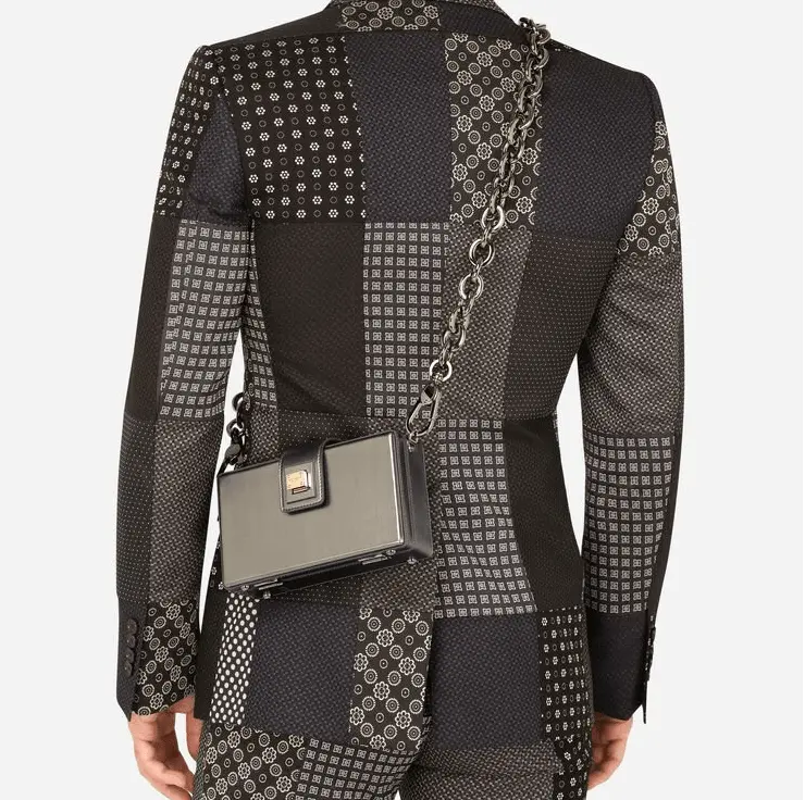 Alternative view of Túi Dolce & Gabbana Calfskin DG Box Bag 'Grey' BM2022AQ37187510