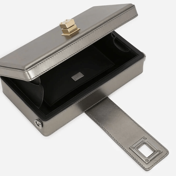 Túi Dolce & Gabbana Calfskin DG Box Bag 'Grey' BM2022AQ37187510 - Ảnh 5