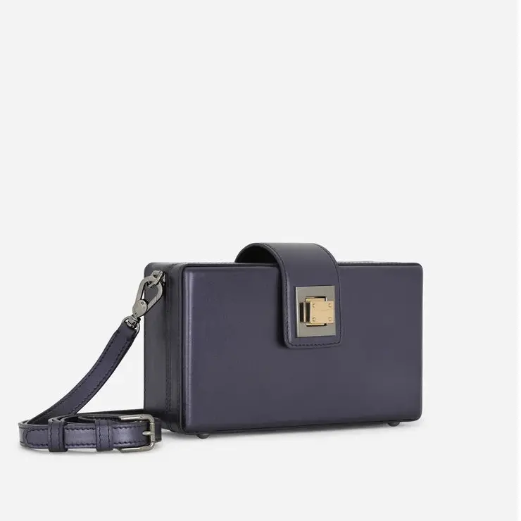 Túi Dolce & Gabbana Calfskin DG Box Bag 'Blue' BM2022AQ48880650 - Ảnh 3