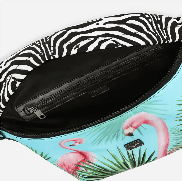 Túi Dolce & Gabbana Flamingo Print Nylon Belt Bag 'Multicolor' BM2033B585380995 - Ảnh 5