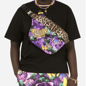 Alternative view of Túi Dolce & Gabbana Butterfly Print Nylon Belt Bag 'Multicolor' BM2033B5853HADRM