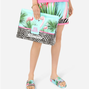 Alternative view of Túi Dolce & Gabbana Flamingo Print Nylon Pouch 'Multicolor' BM2034B585380995