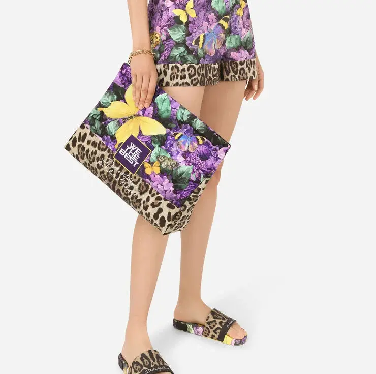 Alternative view of Túi Dolce & Gabbana Butterfly Print Nylon Pouch 'Multicolor' BM2034B5853HADRM