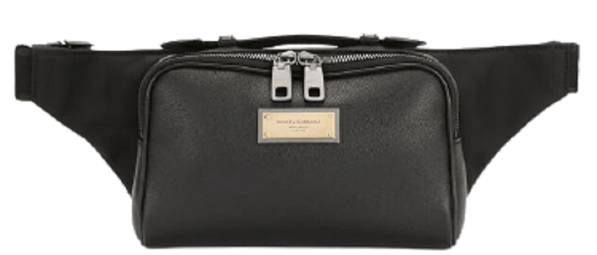 Túi Dolce & Gabbana Grainy Calfskin Belt Bag 'Black' BM2036AQ7568B956