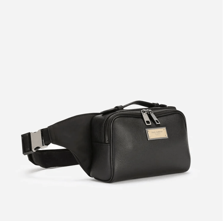Túi Dolce & Gabbana Grainy Calfskin Belt Bag 'Black' BM2036AQ7568B956 - Ảnh 3