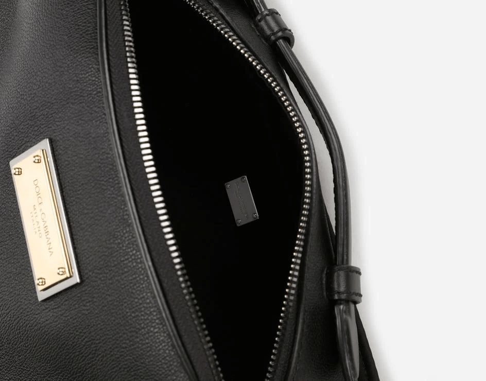 Túi Dolce & Gabbana Grainy Calfskin Belt Bag 'Black' BM2036AQ7568B956 - Ảnh 5
