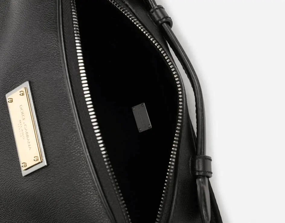 Túi Dolce & Gabbana Grainy Calfskin Belt Bag 'Black' BM2036AQ7568B956 - Ảnh 5