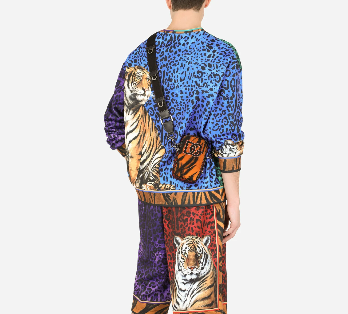 Túi Docle & Gabbana Nylon Crossbody Bag With Tiger Print BM2041B9O73HR3QL - Ảnh 4