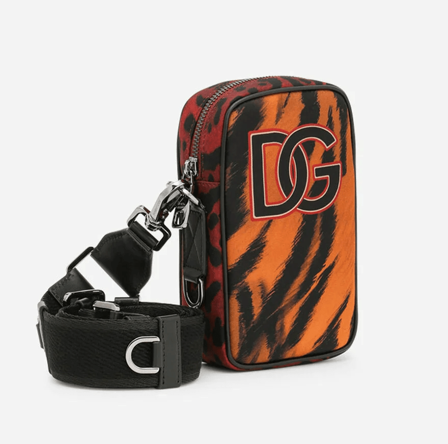 Túi Docle & Gabbana Nylon Crossbody Bag With Tiger Print BM2041B9O73HR3QL - Ảnh 3