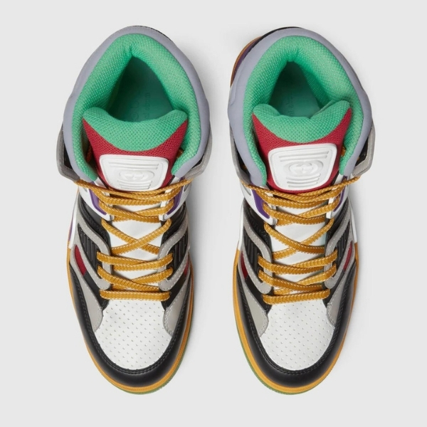 Giày Gucci Basket High 'Black Demetra' 661303-2SH90-1072 - Ảnh 4