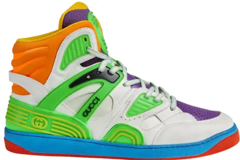 Giày Gucci Basket Sneaker White Green Purple 661310-2SH80-9062