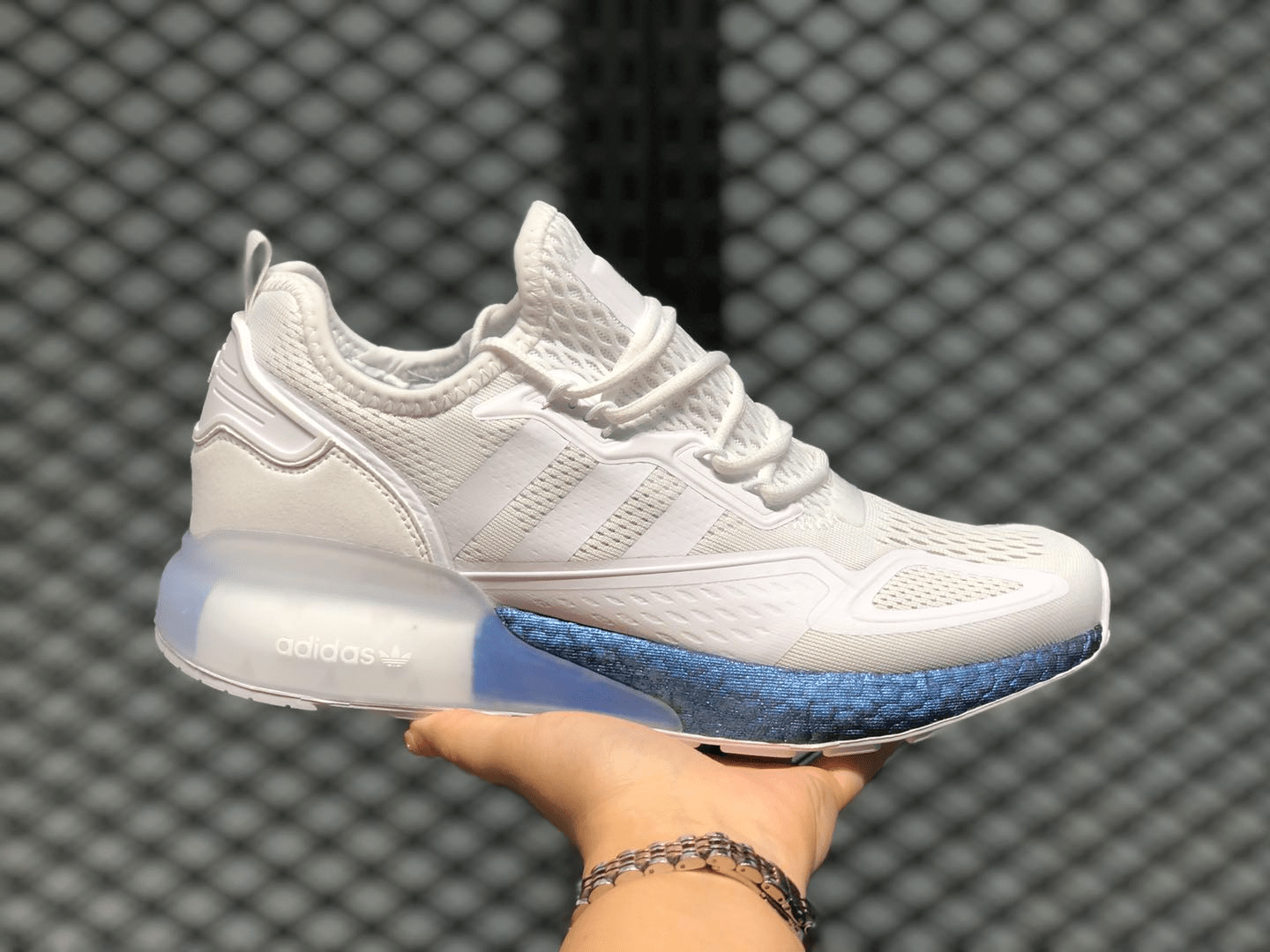 Giày Adidas ZX 2K Boost 'White Boost Blue Violet' FV2928 - Ảnh 2