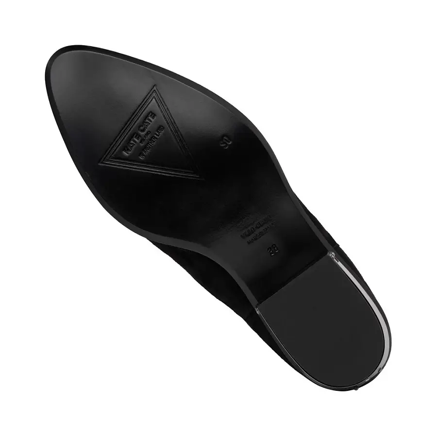 Giày Saint Laurent Wyatt Zippered Boots Suede 'Black' 5536210W3001000 - Ảnh 5