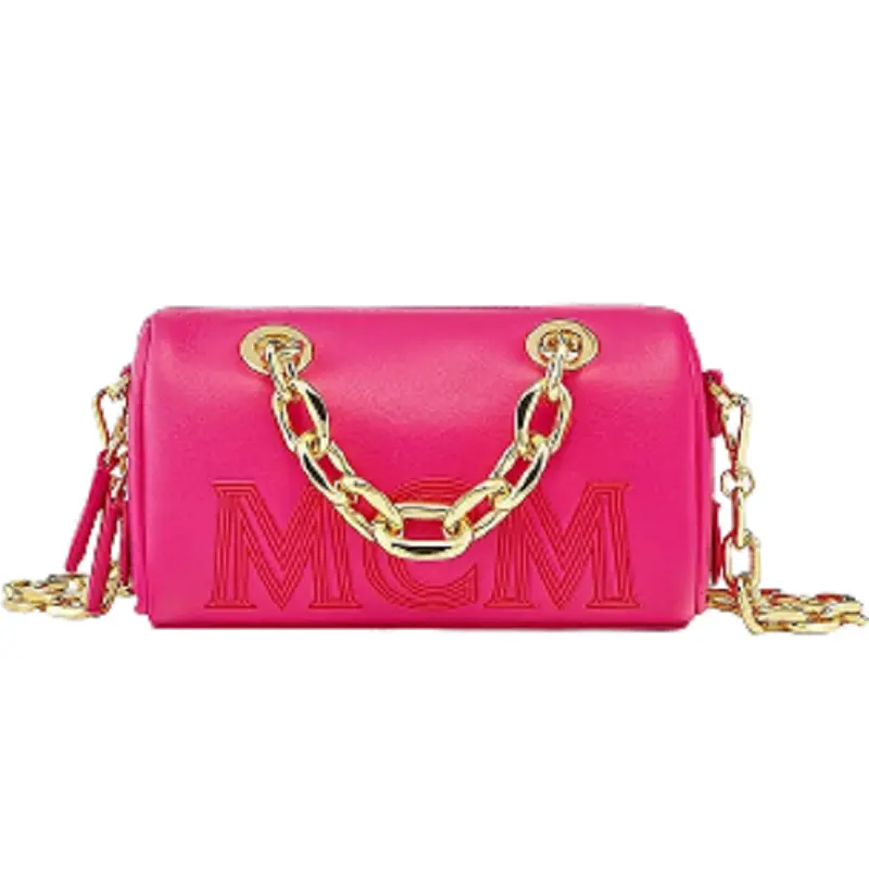 Túi MCM Boston Bag in Chain Leather MWBCSSX01QW001