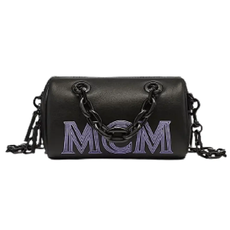 Túi MCM Boston Bag in Chain Leather MWBCSSX01BK001