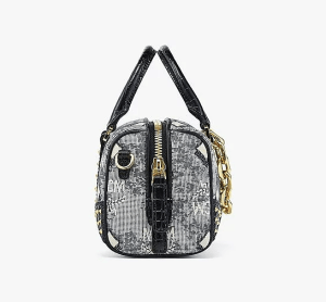 Alternative view of Túi MCM Boston Bag in Studded Vintage Monogram Jacquard MWBCSTQ01EG001