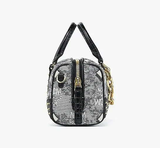 Alternative view of Túi MCM Boston Bag in Studded Vintage Monogram Jacquard MWBCSTQ01EG001