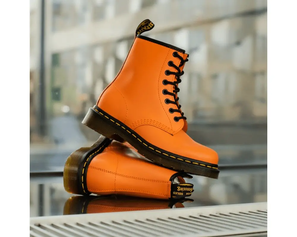 Giày Dr.Martens 1460 Smooth Leather 'Orange' 25714659 - Ảnh 4